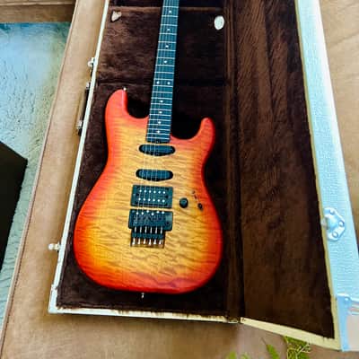 Mr. Scary REH George Lynch 5A Quilted Maple 1-Piece 2018 - Orange Burst (ESP) image 22