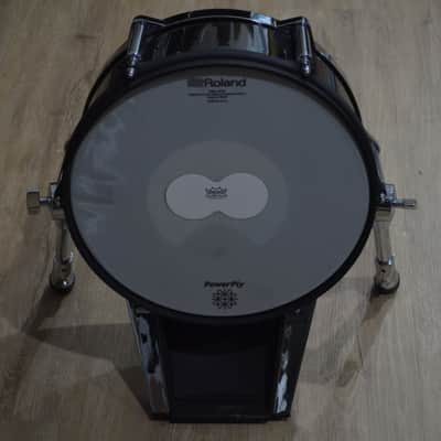 Roland KD-140 V-Kick Professional Bass Drum Trigger Pad Black Chrome image 3