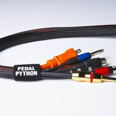 Pedal Python™ Cable Snake Wrap System 10 Foot  Black (Cable Management for Pedalboards) image 3
