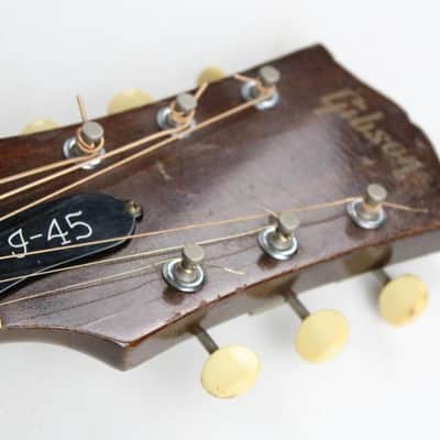 1968 Vintage Gibson J45 ADJ Sunburst Finish 1960s Kalamazoo USA +OHSC image 21