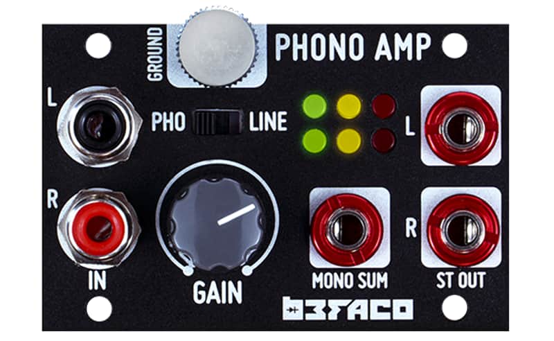 Befaco Phono Amp 1u - black image 1