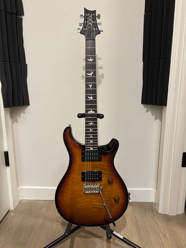 PRS CE-24 Amber Sunburst 2022 - with Black Satin neck image 1