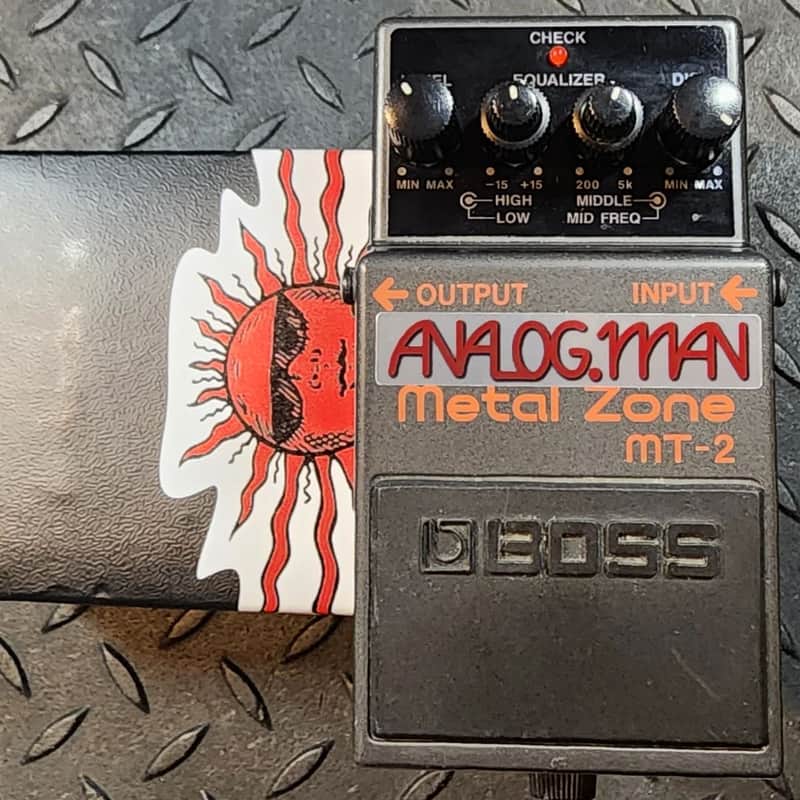 Boss Modded MT-2 Metal Zone Analogman Pro Mod Metal Distortion image 1