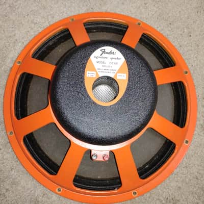 Vintage JBL Fender D130F 15", 8ohm, Speaker, Orange Basket and Label image 1