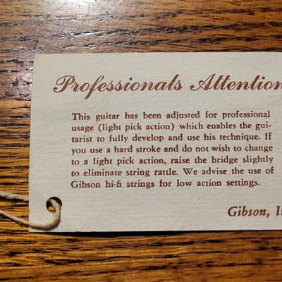 Gibson ES 175 Tags, case candy 1960 - Paper image 6