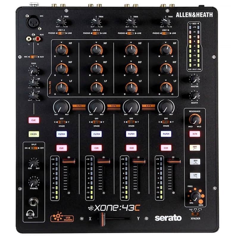 Allen & Heath XONE:43C 4+1 Channel DJ Mixer w/ Soundcard image 1