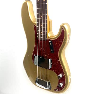Fender Custom Shop LTD '62 Precision Bass Relic - Aged Aztec Gold image 5