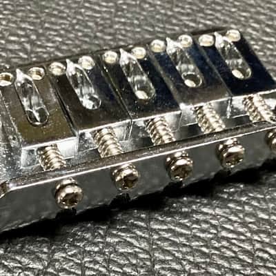 5 String Electric Mandolin Bridge, MORTone BP5 - chrome image 7