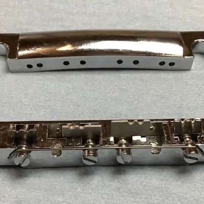 MORTone Tune o matic style guitar to mandocello conversion bridge and tailpiece image 2