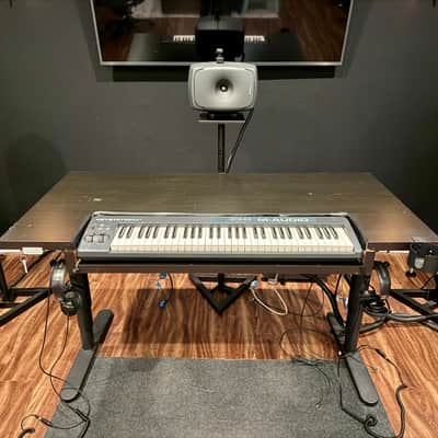Custom Music Production Electric Sit-Stand Desk w/ Built-In 61-Key MIDI Keyboard image 4