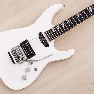 1989 ESP Custom Shop Horizon Custom Vintage Neck Through Guitar White, Near-Mint w/ Floyd Rose, Seymour Duncan image 1