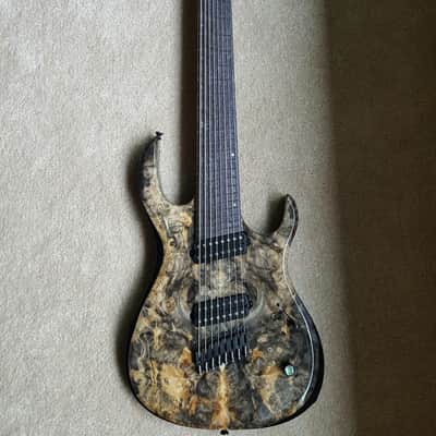 Kiesel/Carvin KM8 Kiesel 70th Anniversary Premium Multiscale 8 String Guitar 2016 Natural Buckeye Burl image 2