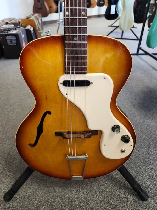 Vintage 1965 Epiphone (Kalamazoo) Granada E444T Thinline Archtop Electric Guitar - Sunburst with Gibson Case image 1