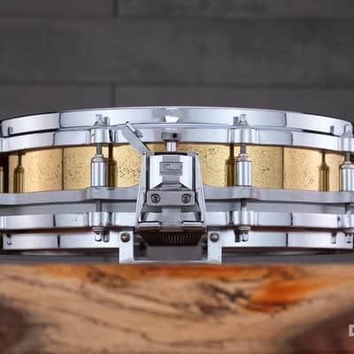 PEARL FREE FLOATING SYSTEM (FFS) 14 X 3.5 PICCOLO BRASS SHELL MK2 SNARE DRUM (PRE-LOVED) image 4