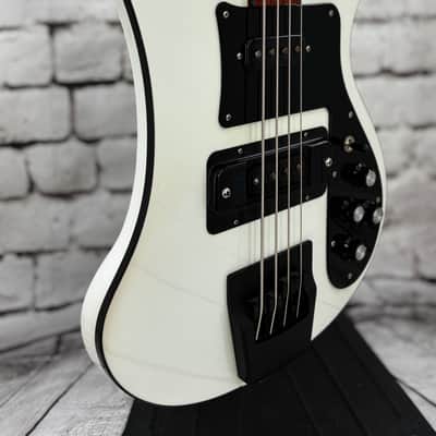 1995 Rickenbacker 4003 4-String - White with Black Hardware/Black Trim image 3