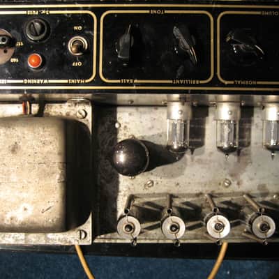 Vox AC-30/4 2-Channel 30-Watt 2x12" Guitar Combo 1960 - 1961 - Fawn image 25