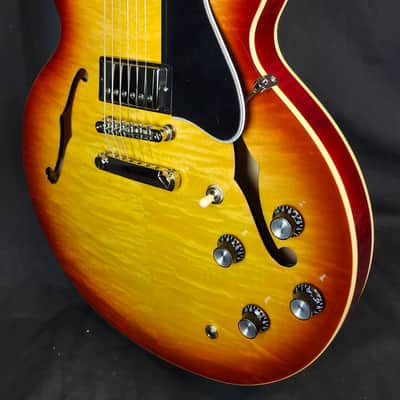 Epiphone ES-335 Figured Top, Raspberry Tea Burst, Inspired by Gibson image 3