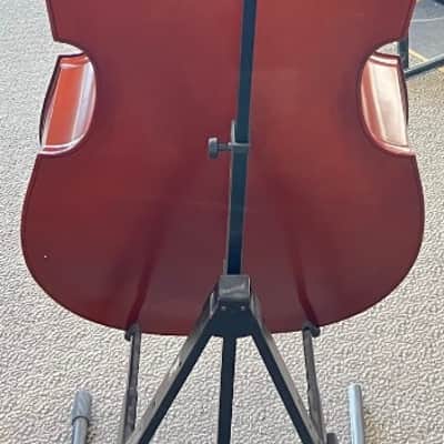Palatino VB-004 Crack-Resistant Upright Bass with Padded Bag, 3/4 Size image 2