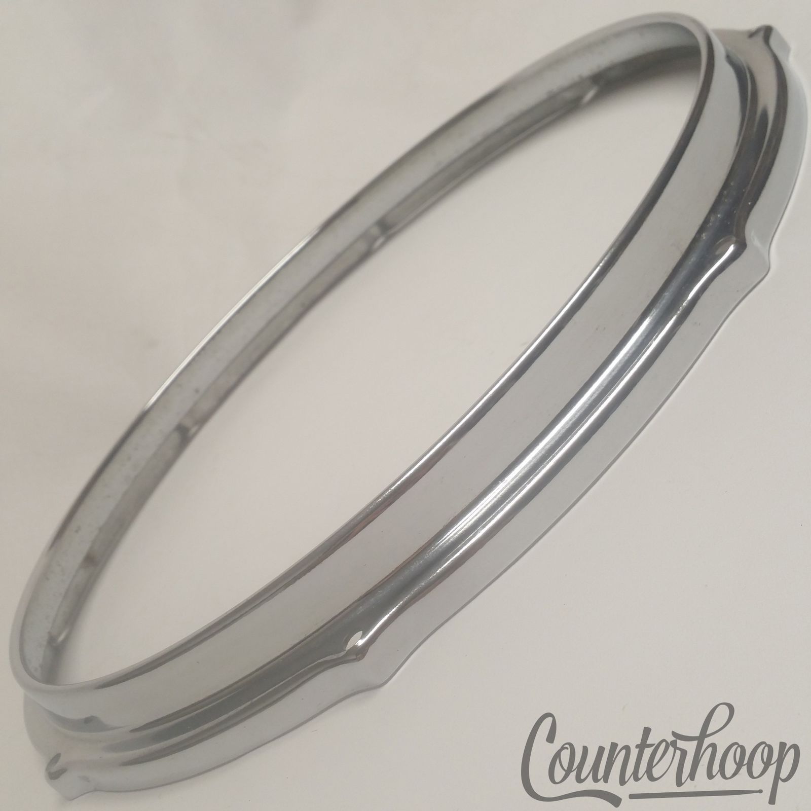 Sonor 14" Snare/Floor Tom Batter Teardrop Drum Rim/Hoop Teardrop 8Lug Chrome 60s — main photograph