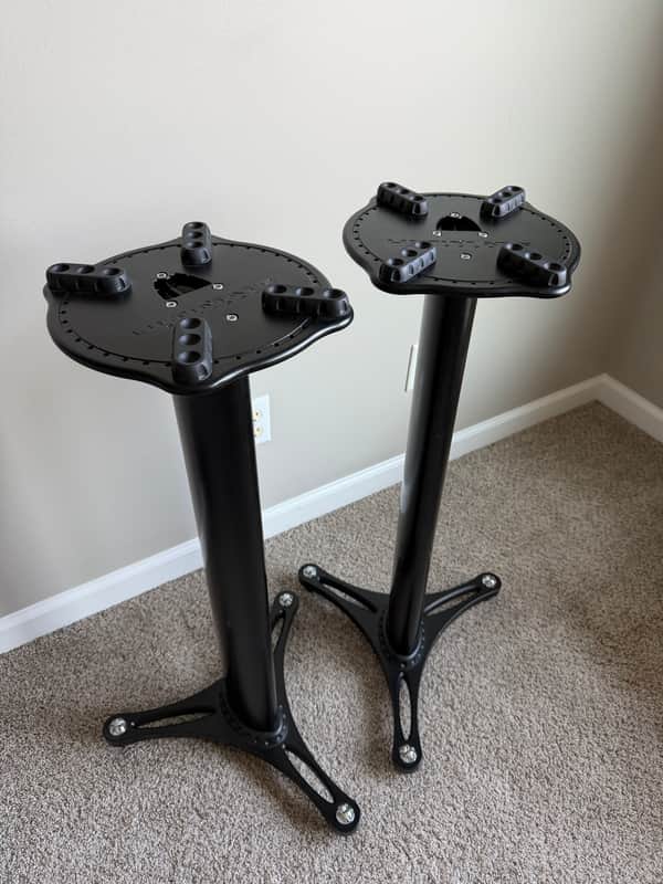 Ultimate Support MS-90/36B 2nd Generation 32" Studio Monitor Stands (Pair) (CUT TO 32") image 1