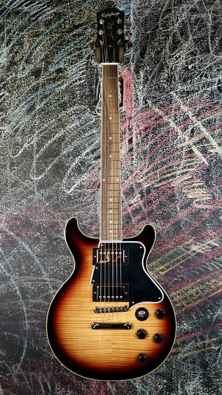 Epiphone Les Paul Special Double Cut Figured Bourbon Burst image 1