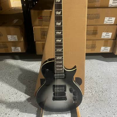 ESP LTD EC-256 Electric Guitar - Silver Sunburst Teardrop image 1