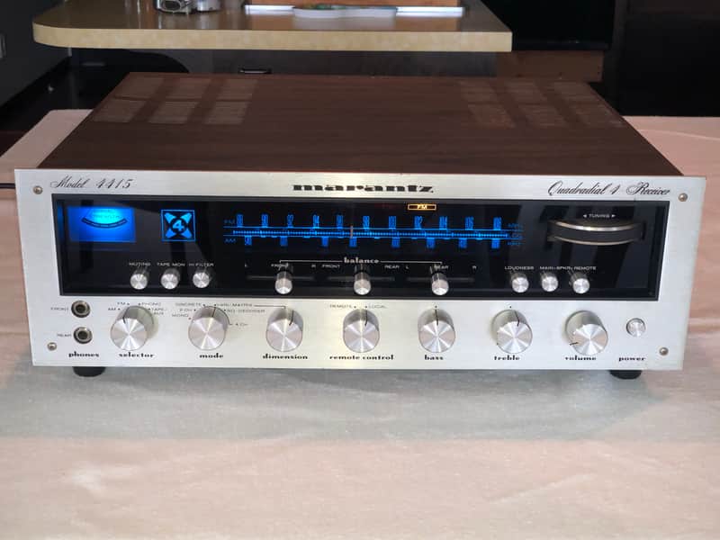 Stunning Rare 1973 Marantz 4415 Quadradial Receiver Silverface Quadraphonic Stereo Serviced & LED's image 1