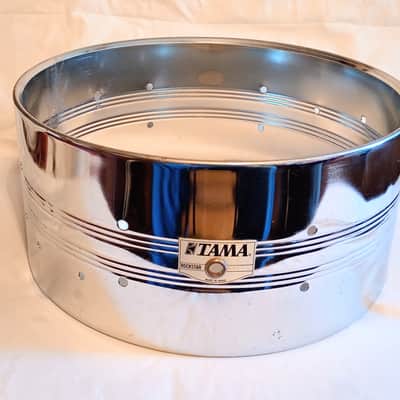 TAMA VINTAGE ROCKSTAR SNARE DRUM SHELL 14/6.5 8 LUGS 80's/90's - COS - FREE SHIP TO C-USA! image 2
