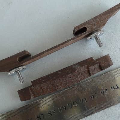 Rosewood Hollow Body Archtop Jazz Guitar Bridge image 2