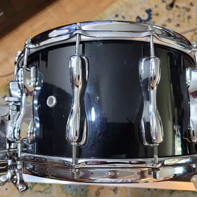 RARE Vintage Slingerland Snare Drum - Magnum w/Slapshot Strainer Early 1980s Black - 14x8 image 5