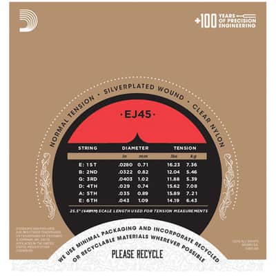 D'addario Ej45 Corde Per Chitarra Classica Pro Arte' Tensione Normale image 2