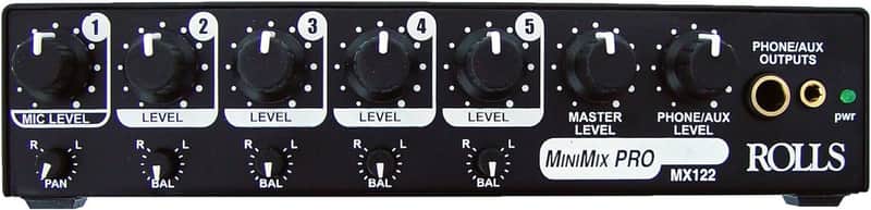 Rolls MX122 MiniMix Pro Mic/Source Mixer image 1