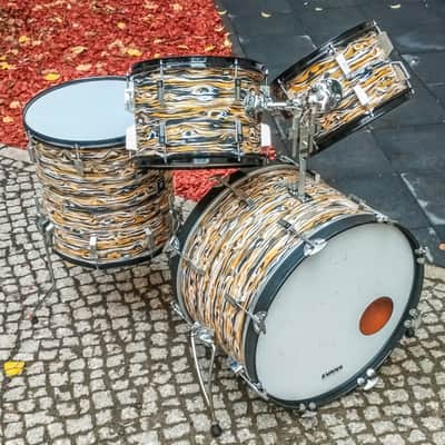 Restored Sonor Champion Vintage Drum Set 70s Pre Phonic - Vaneer image 2