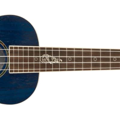 Fender Dhani Harrison Uke, Walnut Fingerboard - Sapphire Blue image 2