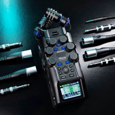 Zoom H6studio Handheld Recorder with StreamEye PDM-3 Podcast Equipment Bundle (Pair) image 7