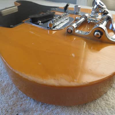 Telecaster style loaded body with tremlo Tele Tremlo loaded body unknown - butterscotch image 2
