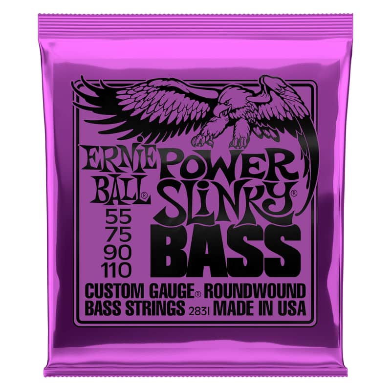 Ernie Ball 2831 Power Slinky Nickel Wound Electric Bass Strings - .055-.110 image 1