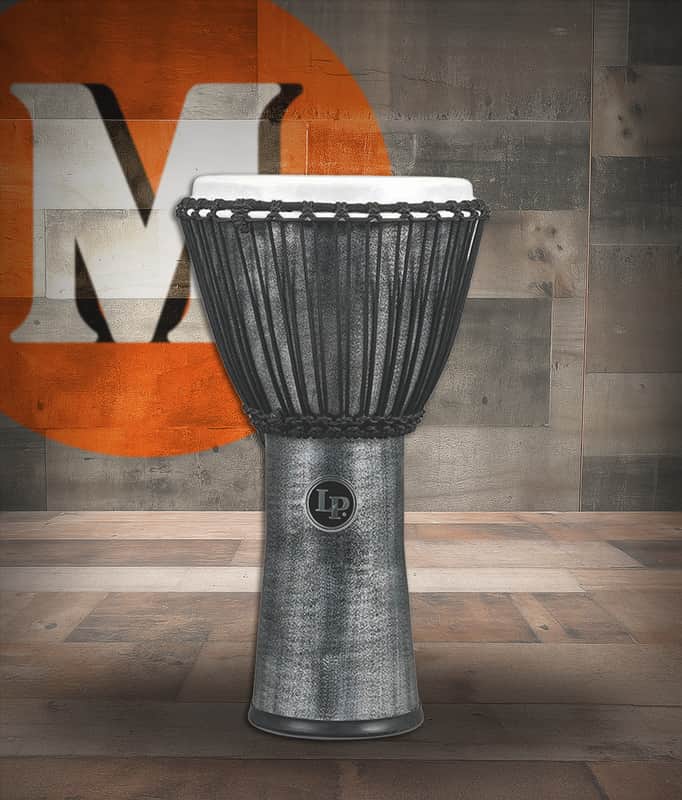 Latin Percussion LP World Beat FX Rope 11" Djembe - Synthetic Grey (LP724G) image 1