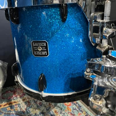 Mark Schulman's P!NK Gretsch USA Maple 7-Piece Drum Set, 2008 — Blue Sparkle image 12