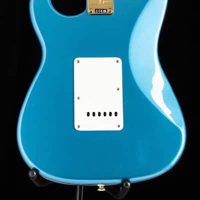 Squier 40th Anniversary Gold Edition Stratocaster Lake Placid Blue image 7