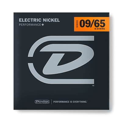 Dunlop DEN0965 Nickel-Plated Steel 8-String Electric Guitar Strings - Light (9-65)
