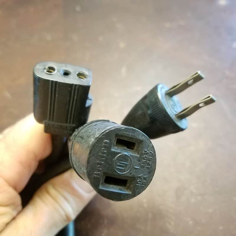 Bell & Howell Filmosound 179 Power Cord 1950s image 1