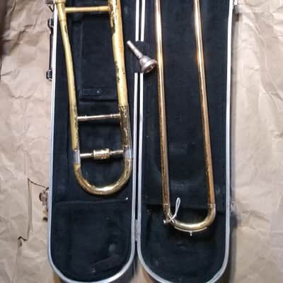 Blessing Scholastic Tenor Trombone. Made in USA. Brass w/ case mouthpiece image 1