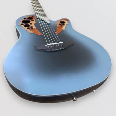 Ovation CE44 Celebrity Series Elite Mid-Depth Acoustic Electric Guitar - Reverse Blue Burst imagen 5
