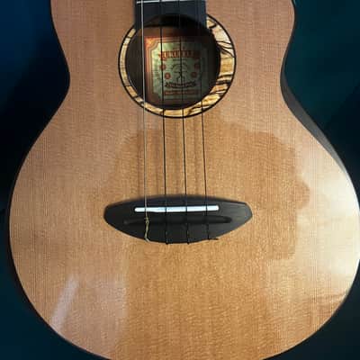 aNueNue UT214 cedar bird all solid cedar & indian rosewood tenor ukulele with pickup image 3
