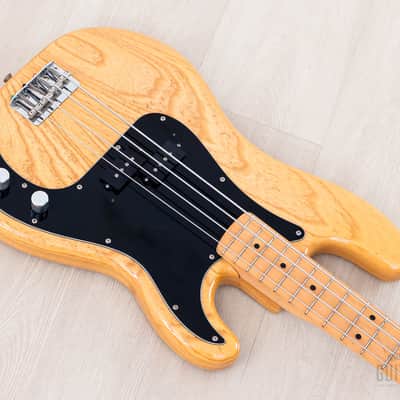 1989 Fender Precision Bass ‘70 Vintage Reissue PB70-700 Natural Ash w/ Case, Japan MIJ Fujigen image 9