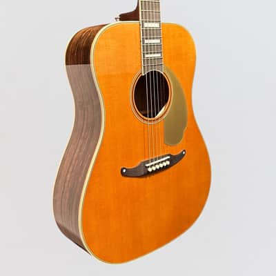 Fender California Vintage King Dreadnought Acoustic Electric Guitar w/ Case - Natural image 2