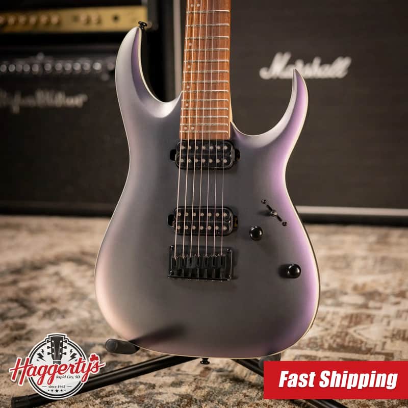 Ibanez RGA742EXBAM 7-String Electric Guitar - Black Aurora Burst image 1