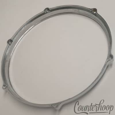 *Tama 12"Star-Cast Hoops Tom Drum Rim 6-Lug Resonant Hoop Die Chrome Starclassic image 4
