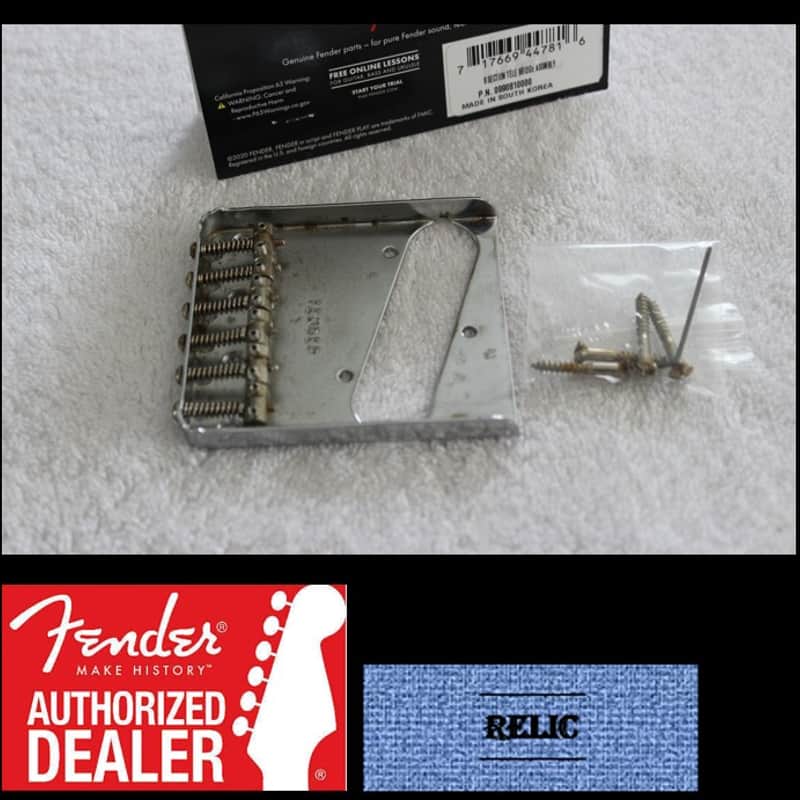 Photos - Guitar Fender Vintage-Style 6-Saddle Telecaster Bridge Assembly Aged/... 